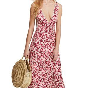 NWT Free People Oh La La Bias Midi Dress